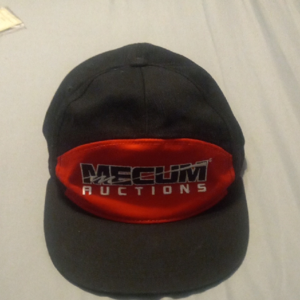 Final Price! Mecum Black and Red Hat - Picture 1 of 3